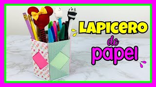 COMO HACER UN LAPICERO CON HOJAS DE PAPEL LAPICEROS DECORADOS FACILES  CREATIVA OFFICIAL ✏️🎨❤️ [upl. by Narej]