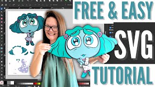 Easily Transform Clipart Into Free Svg Files  Diy Svg Tutorial [upl. by Nnelg]