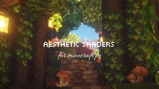 aesthetic shaders for minecraft pe 120 🍄✨  render dragon [upl. by Talley649]