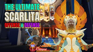 The BEST Scarlita META OFFENSE amp DEFENSE TEAM  AFK Journey [upl. by Aelgna883]