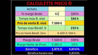 Calculette MSCG 2024 [upl. by Ebag226]