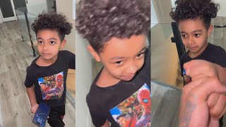 BlueFace’s Son Tells Him That His Mom Has Studs Over To Hangout👀👀👀 [upl. by Tiler461]