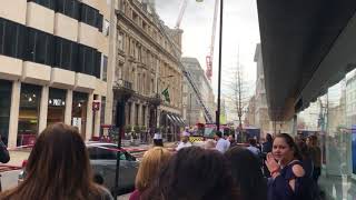 Fire in Maroush London Oxford Street next to Debenhams amp SunGlass Hut [upl. by Noyk]