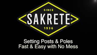 Setting Posts and Poles without Premixing using Sakrete [upl. by Thistle119]