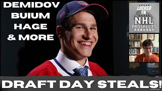 2024 NHL DRAFT BIGGEST STEALS  Habs Hit an Ivan Demidov Home Run [upl. by Bradly]