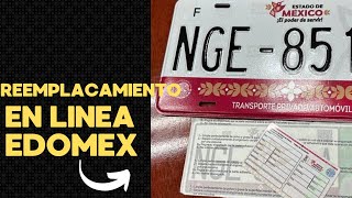 Como reemplacar en el EDOMEX en linea 2024 Reemplacamiento en línea [upl. by Sikorski]