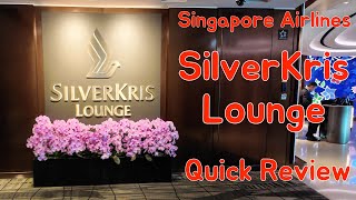 Singapore Airlines SilverKris Business Lounge Singapore Changi Airport  Quick Review [upl. by Woolcott]