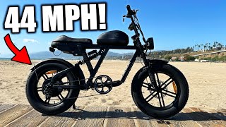 This Affordable 44 MPH Ebike has a Sneaky 60 Volt quotPLUSquot Secret  The Motor Goat V3 Review [upl. by Inat33]