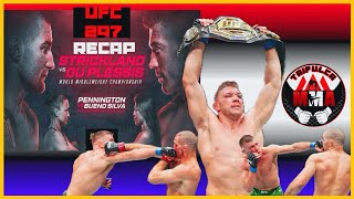 UFC 297 Strickland vs du Plessis RECAP [upl. by Atinot]