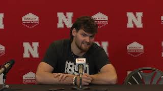 Nebraska Basketball Forward Andrew Morgan press conference [upl. by Lebiralc]