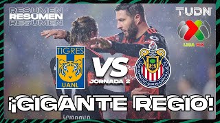 HIGHLIGHTS  Tigres vs Chivas  Liga Mx  CL2024 J2  TUDN [upl. by Naujal133]