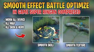 Update ‼ Config ML Anti Lag Smoooth Effect Battle Optimize  Lag Fix Frame Drop  Mobile Legends [upl. by Sudnac]