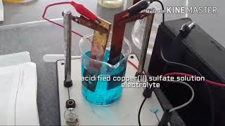 purification of copper by Electrolysis YEMEN IGCSE [upl. by Laehcimaj151]