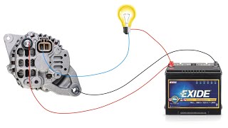 How to Connection Car Alternator  How to Wiring Car Alternator  2 PIN Alternator Wiring Diagram [upl. by Tegdirb]