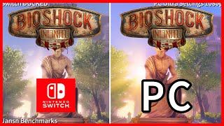 Bioshock Infinite Nintendo Switch VS PC Ultra Settings  Graphics Comparison [upl. by Rabassa]