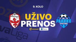 VOŽDOVAC  RADNIK Mozzart Bet Prva liga Srbije 202425 9 Kolo [upl. by Gautier]