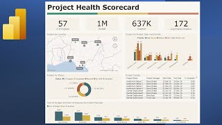 Power BI Project Management Dashboard for Analyzing Project Health [upl. by Tamara]