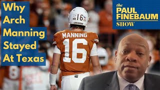 Why Arch Manning Stayed at Texas  2024 Spring Football with Cedric Golden [upl. by Suoinuj620]