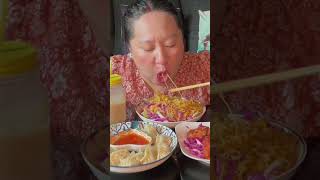 Simple wai wai sadeko mukbang foodlovers noodledish [upl. by Enidualc]