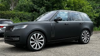 Matte Black Range Rover full wrap [upl. by Aneem]