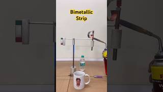 Bimetallic strips  Thermal expansion  science physics experiment [upl. by Marni]