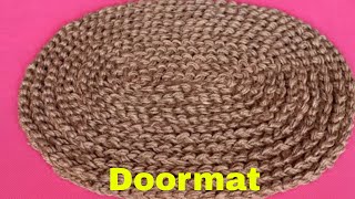 Easy and Fast Doormat Making at Home Using Jute  Jute Craft Idea  Handmade Doormat  DIY Craft [upl. by Ramej]