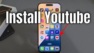 iPhone 1616 Plus16 ProMax How to install youtube on iphone [upl. by Sudderth]