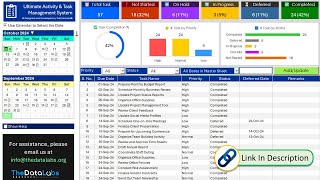 Ultimate To Do List and Daily Activity Tracker in MS Excel and VBA Premium Tool [upl. by Keith]