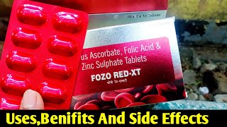 FOZO REDXT  Ferrous AscorbateFolic Acid And Zinc Sulphate Tablets UsesBenifits And Side Effects [upl. by Annohsed]