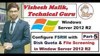 How to Configure FSRM with Disk Quota amp File Screening in Window Server 2012 R2 Part 5 [upl. by Bainbrudge]