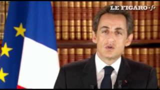 Lallocution télévisée de Nicolas Sarkozy  Le Figaro [upl. by Valenka]