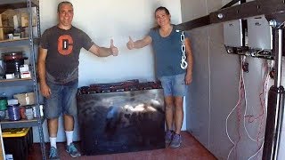 Moving a 1 ton forklift battery without a forklift  Terlingua  OffGrid Homestead [upl. by Moraj456]