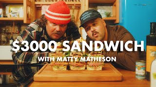 THE MOST EXPENSIVE SANDWICH IN THE WORLD WITH MATTY MATHESON mattymatheson [upl. by Yetsirhc278]