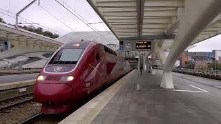 LiègeGuillemins BE departure Eurostar 9411 with destination Köln Hbf DE 30102024 [upl. by Heffron42]