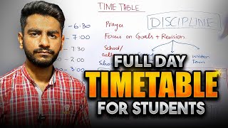 Full Day Timetable for Students  Whole Day Best Timetable for Study  Faizan Tanveer [upl. by Ehrenberg]