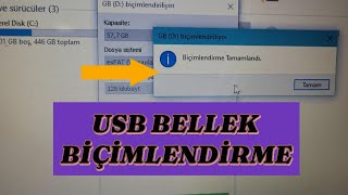 USB Flash Bellek Biçimlendirme  Formatlama [upl. by Anilef]