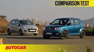 Hyundai Grand i10 vs Maruti Ignis  Comparison Test  Autocar India [upl. by Nerat]