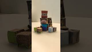 DIY Origami Minecraft blocks [upl. by Hayarahs]