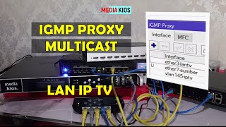 MULTICAST IGMP PROXY MIKTOTIK LAN TV IP [upl. by Magbie]