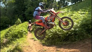 KTM exc 300 2024 hard enduro raw training lap [upl. by Annaer]