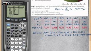 Erwartungswert  Varianz  Standardabweichung  Ex und Varx ★ Übung 1 plus Lösung [upl. by Atiuqehs380]