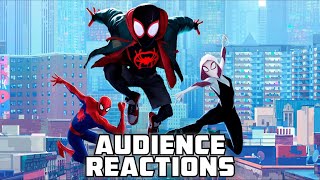 SPIDERMAN INTO THE SPIDERVERSE REPOST Audience Reactions  December 8th 2018 [upl. by Lanita]