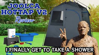 MY JOOLCA HOT WATER HEATER amp SHOWER TENT [upl. by Haile]