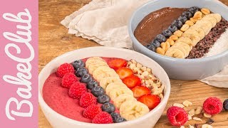 Zweierlei Smoothie Bowls  Breakfast Bowls  BakeClub [upl. by Anneuq]