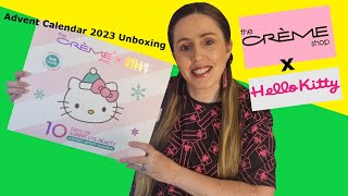 The Creme Shop X Hello Kitty Advent Calendar 2023 unboxing [upl. by Noma]