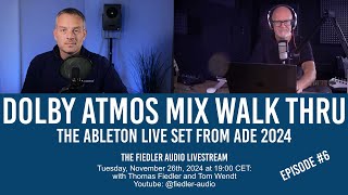 Dolby Atmos Mix in Ableton LIVE  LIVESTREAM 6 [upl. by Brigida451]