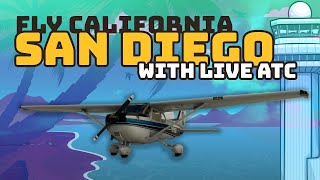 Scenic Flight Up the California Coast with Live ATC [upl. by Felizio]