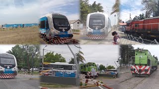 Compilación con Trenes Argentinos Cargas Materfer CM2501 Ferroexpreso Pampeano y Tren Solidario [upl. by Yrral420]