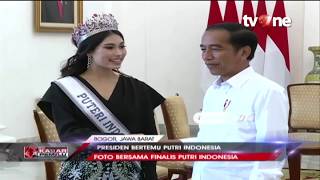 Presiden Jokowi Bertemu Dengan Finalis Putri Indonesia dan Miss Universe [upl. by Nauht468]