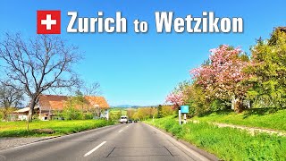 Spring Road Trip 🌼 Zurich to Wetzikon • Driving in Switzerland 🇨🇭 4K [upl. by Filmer917]